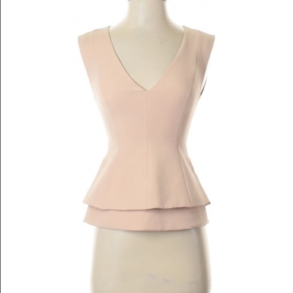 BCBG MAXAZRIA TOP, NWT, XXS, Bare Pink